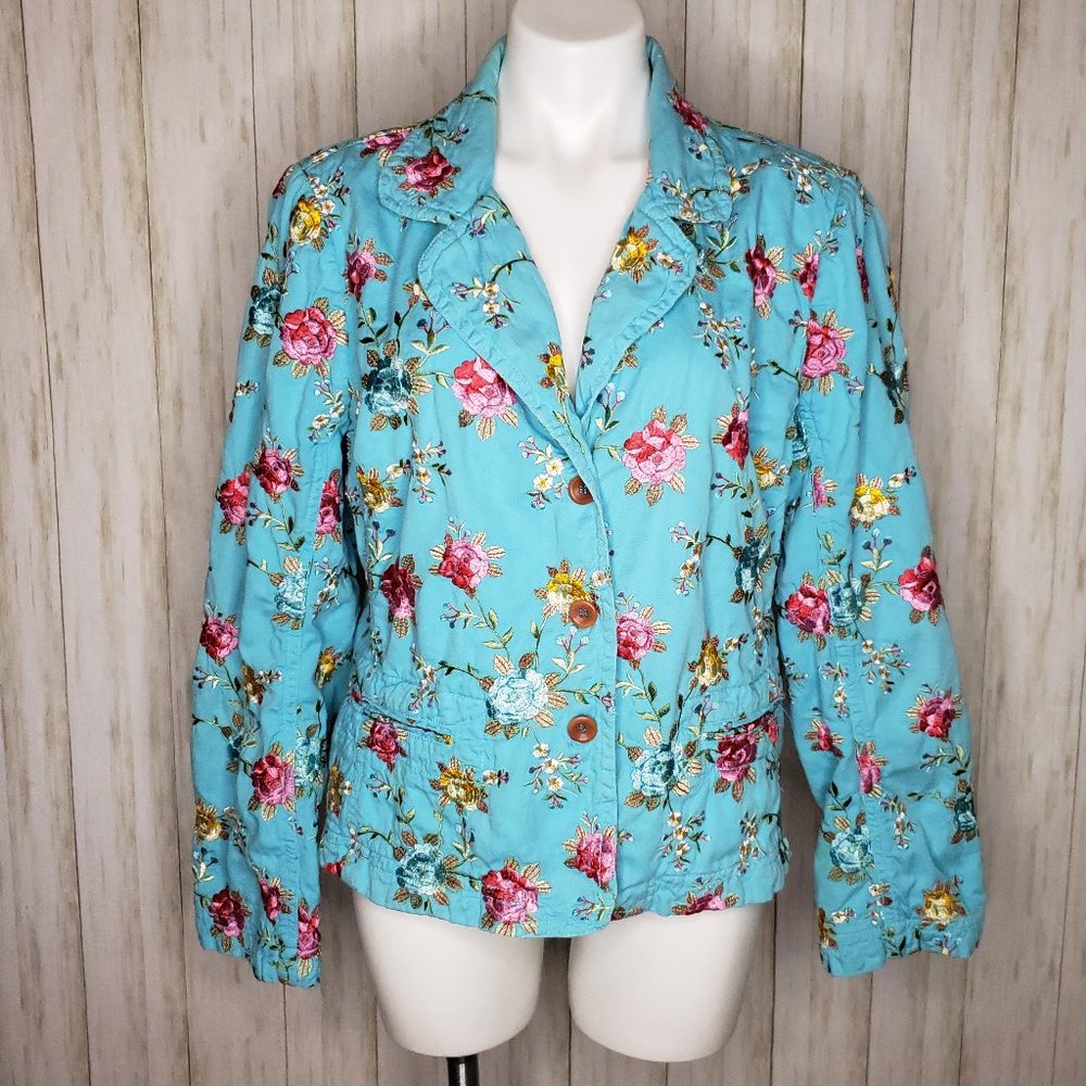 Johnny Was Embroidered Blazer - Jacket